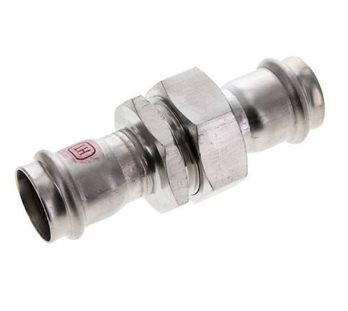 Perskoppeling wartelmoer - 28mm Persmof - RVS Vlakke, Doe-het-zelf en Verbouw, Overige Doe-het-zelf en Verbouw, Nieuw, Verzenden