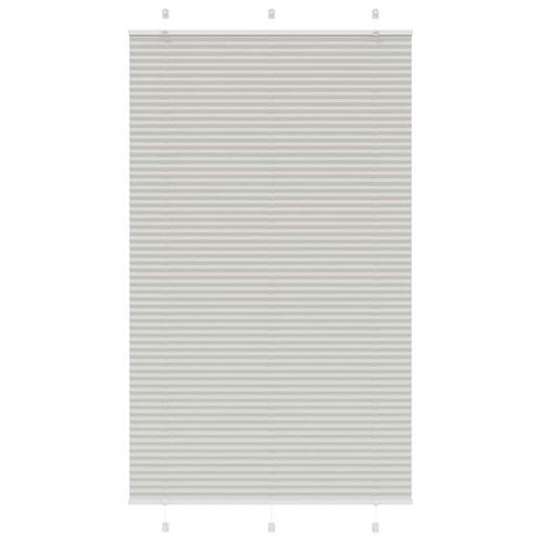 vidaXL Plissé rolgordijn 120x200 cm stofbreedte 119,4 cm, Huis en Inrichting, Stoffering | Gordijnen en Lamellen, Grijs, Nieuw