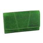 HillBurry Vintage Dames Portemonnee VL777023 - RFID - Groen, Overige merken, Verzenden, Nieuw, Leer