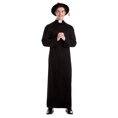 Priester Kostuum Zwart Heren, Kleding | Heren, Carnavalskleding en Feestkleding, Nieuw, Verzenden