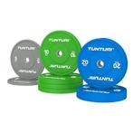 Tunturi Platinum Bumper Plate Color, 90kg, set, Verzenden, Nieuw