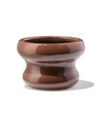 HEMA Bloempot 13x9cm keramiek blob bruin, Verzenden, Nieuw