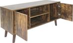 TV-Kast - Retro stijl - Spaanplaat klasse E1 - 110 x 50 x 40, Huis en Inrichting, Kasten | Computermeubels, Verzenden, Nieuw