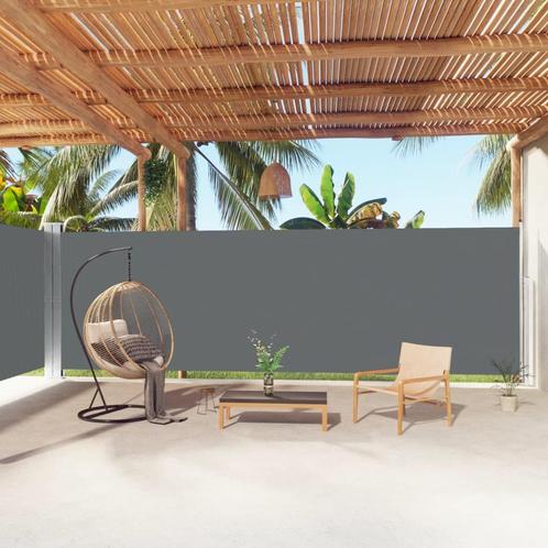 vidaXL Windscherm uittrekbaar 200x1000 cm antracietkleurig, Tuin en Terras, Zonneschermen, Nieuw, Verzenden