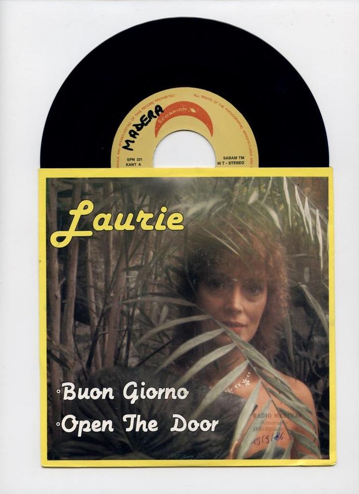 Laurie Goemaere – Buon Giorno / Open The Door (1-7-Vinyl-Si, Cd's en Dvd's, Vinyl Singles, Ophalen of Verzenden
