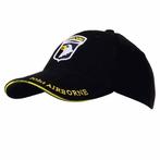 Baseballcap 101st Airborne zwart NIEUW, Ophalen of Verzenden, Nieuw