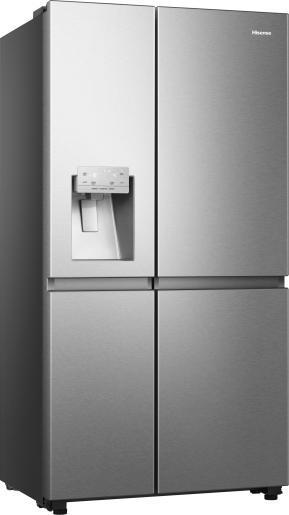 Hisense RS818N4TIC side-by-side koelkast - rvs, Witgoed en Apparatuur, Koelkasten en IJskasten, 150 tot 200 liter, Energieklasse A of zuiniger