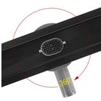 REA Zwarte douchegoot - 80 cm - Roestvrij staal - Nano Fl..., Ophalen of Verzenden, Nieuw