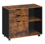 3 Printertafel met Laden – Mobiele Kantoorkast met Verstel, Verzenden, Nieuw in verpakking