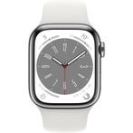 Apple Watch Series 8 - 4G - 45mm - Zilver Roestvrijstaal, Ophalen of Verzenden, Zo goed als nieuw