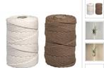 Macramé garen set 2,2mm ø, 2x ca. 200g, 2 spoelen à 70m, Ophalen of Verzenden, Nieuw