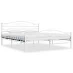 vidaXL Bedframe metaal wit 140x200 cm