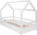 Huisbed kinderbed - 80x160 cm - wit - met bedhekken, Ophalen of Verzenden, Nieuw