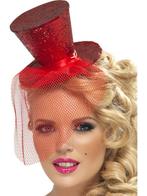 Fever mini hoedje rood, Kleding | Dames, Ophalen of Verzenden, Nieuw