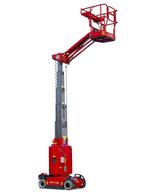 Verticale masthoogwerker, 11.2M werkhoogte, 345° rotatie bak, Zakelijke goederen, Machines en Bouw | Liften, Steigers en Ladders