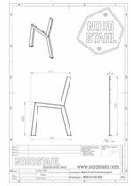 Stalen bankpoten - N benchleg  - Nordstahl, Nieuw, Verzenden