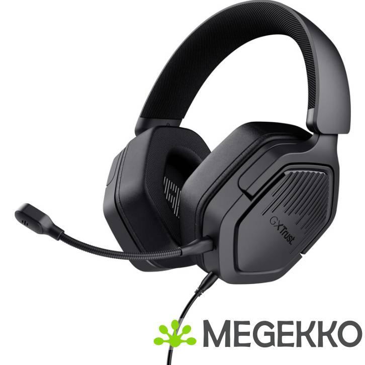 Trust GXT 492 Carus Bedraad Zwart, Computers en Software, Headsets, Nieuw, Verzenden