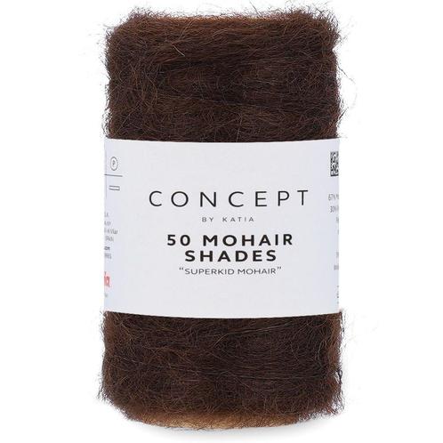 Katia Concept 50 Mohair Shades - 15 chocoladebruin - Mohai, Hobby en Vrije tijd, Breien en Haken, Ophalen of Verzenden