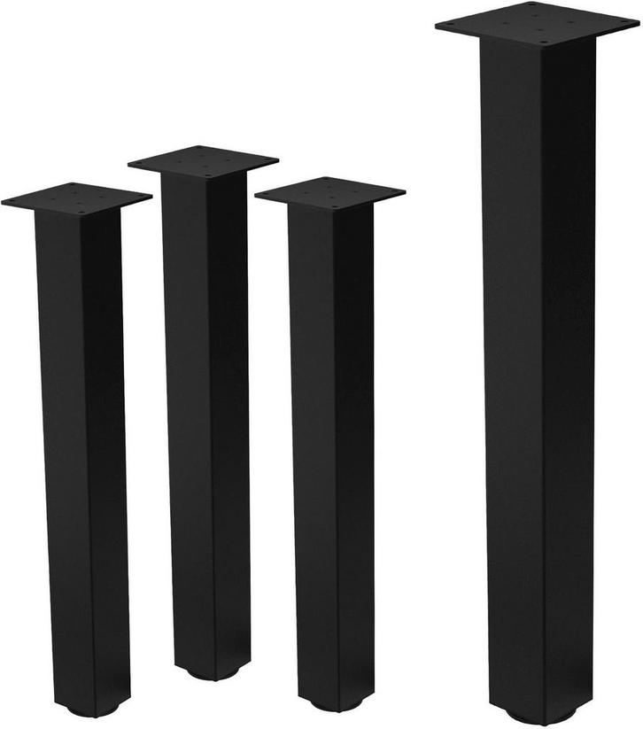 Tafelpoten - Metaal - Set van 4 - 72 cm - Zwart - ML-Design, Huis en Inrichting, Overige Huis en Inrichting, Nieuw, Verzenden