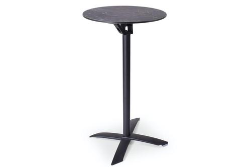 Statafel Helsinki | 60 cm | opklapbaar, Tuin en Terras, Tuintafels, Nieuw, Kunststof, Rond, Ophalen of Verzenden