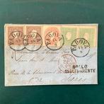 Italiaanse oude staten - Lombardije Venetië 1859 - Tricolore, Gestempeld