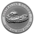 Silver Nugget Hand of Faith 1980 1 oz 2020 (30.000 oplage), Postzegels en Munten, Munten | Oceanië, Zilver, Losse munt, Verzenden