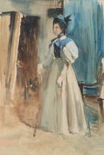 Europese school (XIX-XX) - Portret van een vrouw, Antiek en Kunst