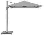 Voyager T1 zweefparasol 250x250 cm lichtgrijs met 75 KG, Tuin en Terras, Ophalen of Verzenden, Nieuw