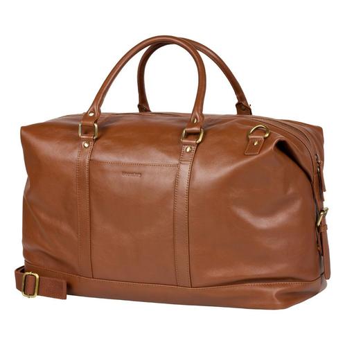 Bloomsbury Leren Weekendtas Unisex Reistas - Cognac, Sieraden, Tassen en Uiterlijk, Tassen | Reistassen en Weekendtassen, Bruin