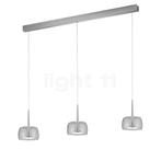 Helestra Flute Hanglamp LED 3-lichts, glaslampenkap helder, Verzenden, Nieuw