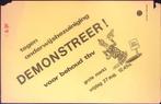 Demonstratie tegen onderwijsbezuiniging op poster (Posters), Verzenden, Nieuw, Overige onderwerpen, Met lijst