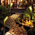 Set van 4 Solar Tuinlampen – LED Buitenlampen IP65, 3 Stande, Verzenden, Nieuw