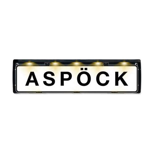 Aspöck Kentekenplaathouder Incl. LED Verlichting Bovenkant, Auto-onderdelen, Verlichting, Nieuw, Ophalen of Verzenden