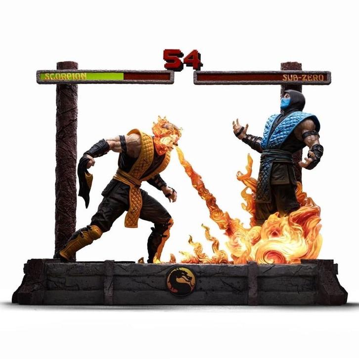 Mortal Kombat Deluxe Art Scale Statue 1/10 Scorpion Fatal..., Verzamelen, Film en Tv, Nieuw, Ophalen of Verzenden