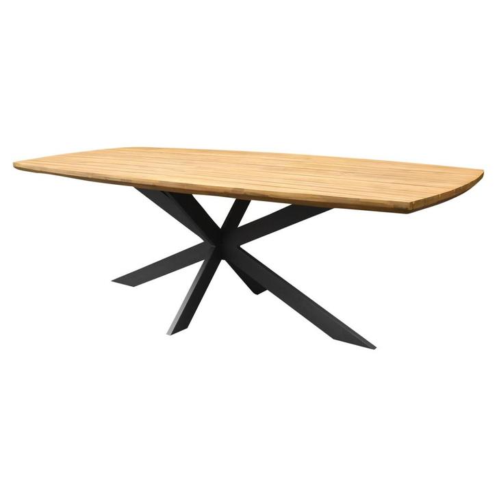Lido dining tuintafel 240x110xH75 cm acacia blad antraciet, Tuin en Terras, Tuintafels, Nieuw, Ophalen of Verzenden