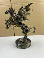 Mechanical Vintage Metal Pegasus Sculpture - Beeldje -