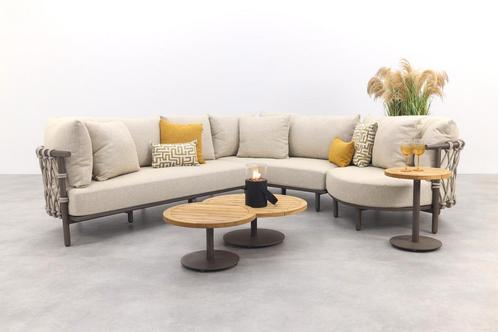 4 Seasons Ezra/Volta modulaire loungeset met 3-delige, Tuin en Terras, Tuinsets en Loungesets, Loungeset, Nieuw, Hout, Verzenden