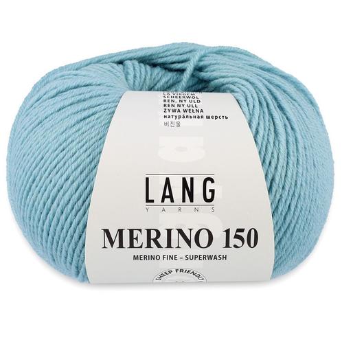 Lang Yarns Merino 150 - 273 donker mint - Merinowol Garen, Hobby en Vrije tijd, Breien en Haken, Ophalen of Verzenden