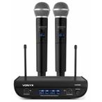 Retourdeal - Vonyx WM82 draadloze microfoonset met twee UHF, Muziek en Instrumenten, Verzenden, Zo goed als nieuw