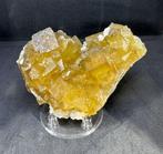 Fluoriet Kristallen op matrix - Hoogte: 9 cm - Breedte: 6