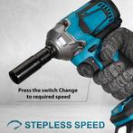 1200N.M Koppel Borstelloze Elektrische Slagmoersleutel 1/2 i, Verzenden, Nieuw