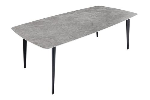 Eettafel MILANO 160cm ceramic grijs marble - 44767, Huis en Inrichting, Tafels | Eettafels, Ophalen of Verzenden