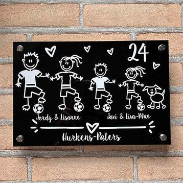Naambord / naambordje / huisbord / huisnummerbord / voordeur beschikbaar voor biedingen