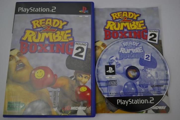Ready 2 Rumble Boxing - Round 2 (PS2 PAL), Spelcomputers en Games, Games | Sony PlayStation 2, 1 speler, Zo goed als nieuw, Verzenden