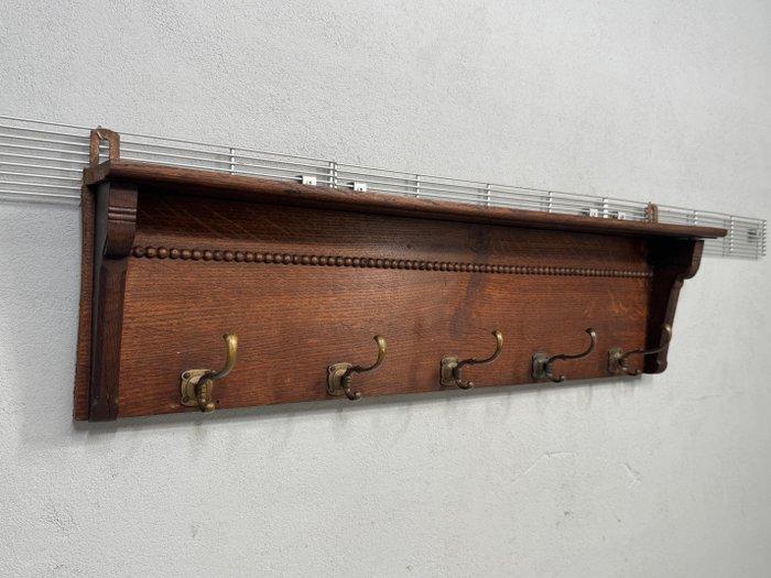 Authentieke art-deco houten kapstok - Kapstok - Hout, Antiek en Kunst, Curiosa en Brocante