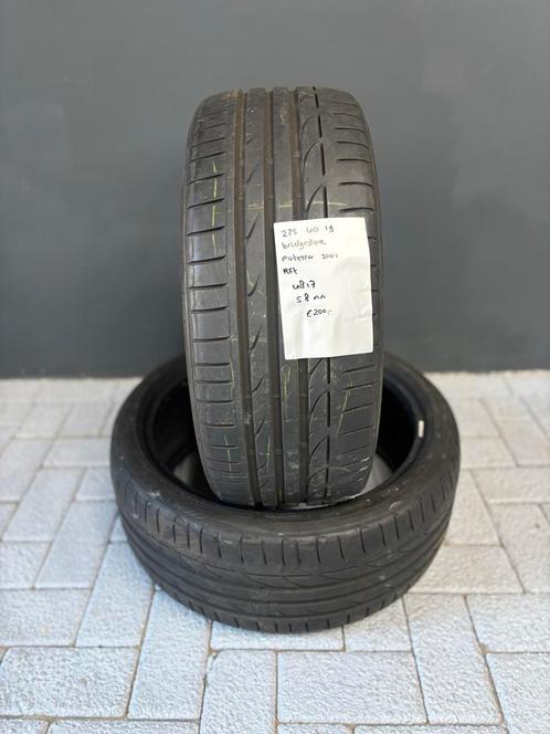225/40/19 BRIDGESTONE POTENZA S001 RFT 5,8MM 2 STUKS 200,-, Auto-onderdelen, Banden en Velgen, 19 inch, BOVAG lid, Stiba lid, Erkend duurzaam