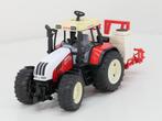 Schaal 1:16 2080 en 2243 tractor Steyr CVT 170 met Holde..., Ophalen of Verzenden, Gebruikt