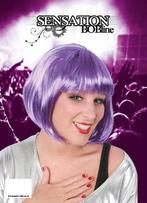 Bobline pruik paars, Verzenden, Nieuw