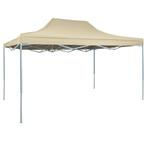 vidaXL Partytent inklapbaar 3x4 m staal crème, Verzenden, Nieuw, Partytent