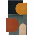2dekans | Flair Rugs Wolkleed Abstracte Ruiten Multicolor, Ophalen of Verzenden, Zo goed als nieuw, Overige kleuren